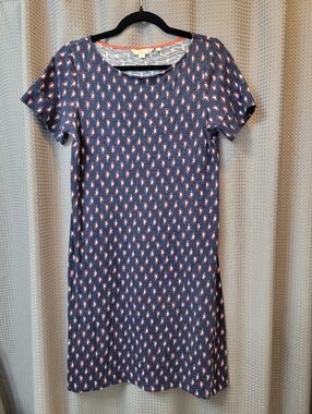 Boden Darcey Paisley Shift Tee Dress Size 8